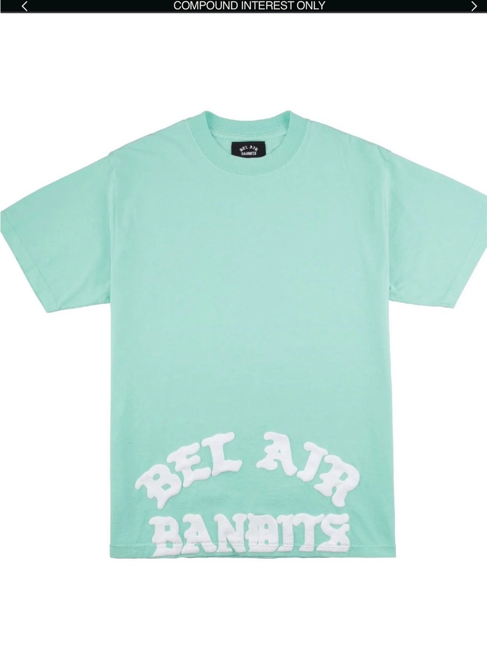 Mint Green Short Sleeve Logo Tee